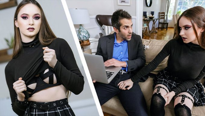 Rocker Genç Bebek Hazel Moore, Konser Bileti Kazanmak Için Baştan Çıkarıcı Cazibesini Ve Oral Becerilerini Kullanıyor