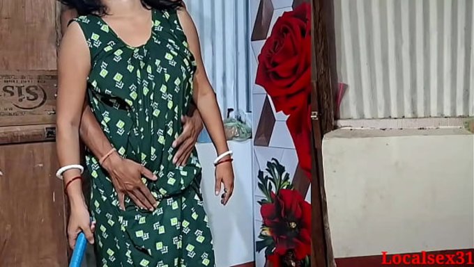 Gerçek Kamwali Bai, Evde Muhteşem Bir Güzellik Tarafından Sikerken