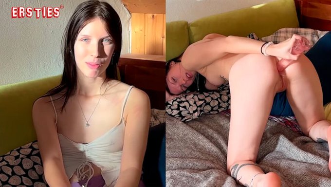 Luna'Nın Güzel Bir Vücut Ve Güzel Bir Popo Ile Anal Solo Mastürbasyonu.