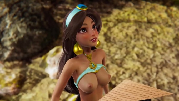 Jasmine Ve Raya'Nın Transseksüel Creampie Deneyimi 3d Porno Videosunda