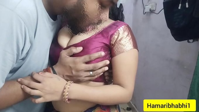 Hintli Yengemin Saree Kaldırma Işini Chudai'Ye Çeviriyorum.