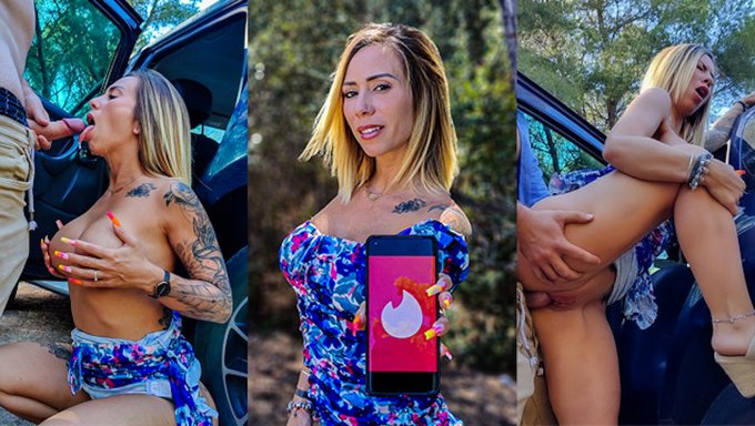 Fransız Tinder Fuck: Sürpriz Bir Toplantı Büyük Popolu Sakso Ve Üçlüye Yol Açıyor