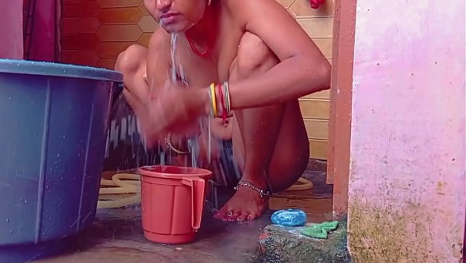 Country Hint Desi Köyü Güzel Asyalı Bhabhi