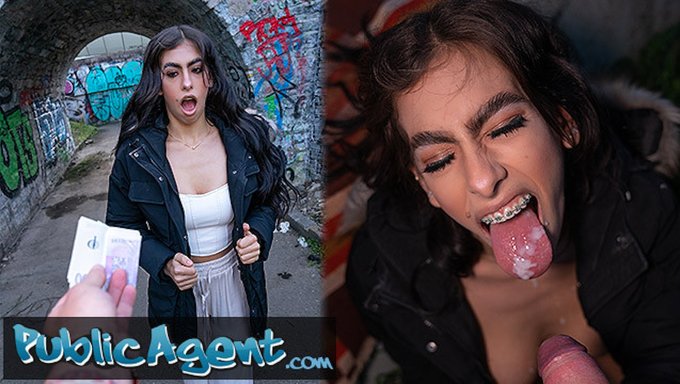 Seksi Latin Bebek Akıl Almaz Bir Sakso Çekiyor Ve Halka Açıkta Sikişiyor
