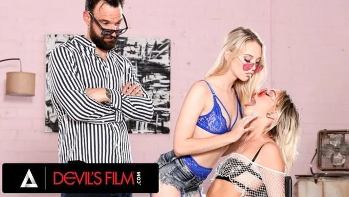 Chloe Temple Ve Lily Larimar, Sıcak Seks Ve Oral Zevklerle Tutkulu Bir Üçlüde