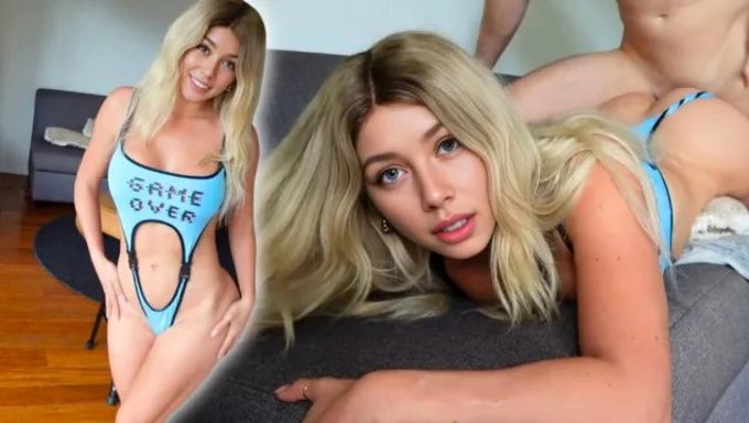 Mila Solana'Nın Sıkı Sarışın Amı Pov'Da Spermlerle Doluyor