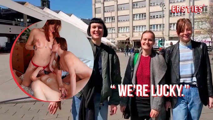 Alman Bahar Tatili Lezbiyenleri Doğal Memeler Ve Vajina Aksiyonunda