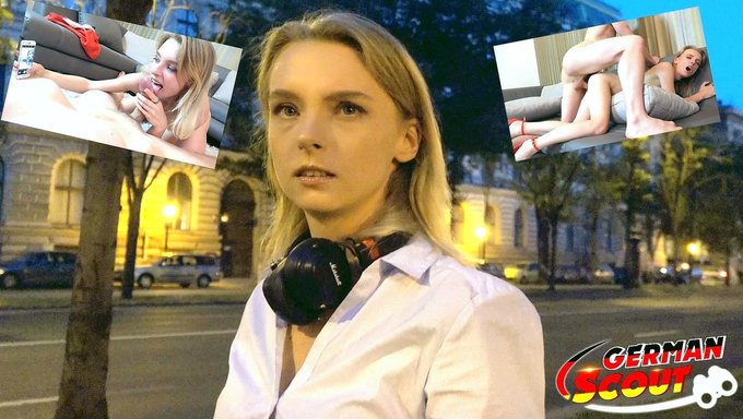 Genç Candy, Büyük Bir Yarrağı Halka Açıkta Alıyor