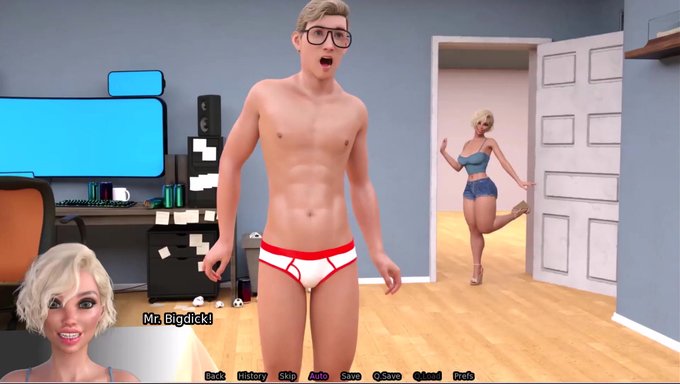 Sam Ve Bay Bigdick'In Alexa'Sıyla Duş Eğlencesi - 3d Amcık