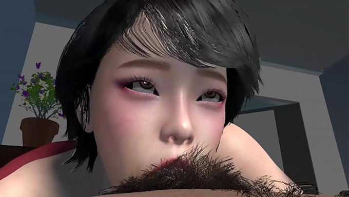 3d Animasyon Ve Derin Boğaz Blowjobs Içeren Sıcak Hentai Video