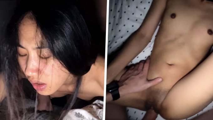 Asyalı Kızın Amı Sert Anal Sekste Içine Boşalıyor