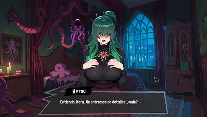 Femboy Ve Futa Yeni Bir Oyun Oynuyor, Yeteneklerini Bu Görsel Roman Esintili Sahnede Test Ediyorlar.