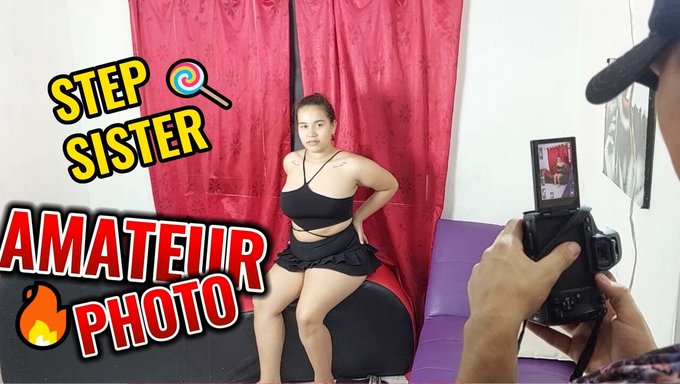 Üvey Kardeşi Tarafından Büyük Yaraklı Fotoğraf Çekiminde Baştan Çıkarılan Amatör Genç Kız