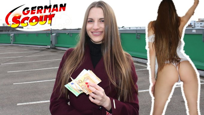 Casting Çağrısı: Alman Izci Stella, Kamusal Alanda Para Için Sikişiyor
