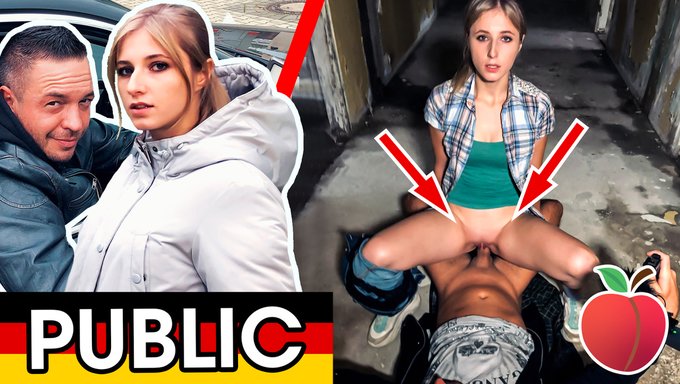 Genç (18+) Şanslı Bir Adam Tarafından Halka Açık Bir Şekilde Sikişiyor