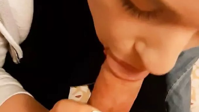 Üniversite Öğrencisi Sakso Çekiyor Ve Boşalıyor