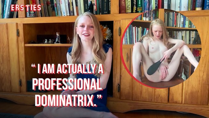 Dizlerinin Üstünde Sıcak Bir Amerikalı Bebekle Buharlı Bir Bdsm Seansı.