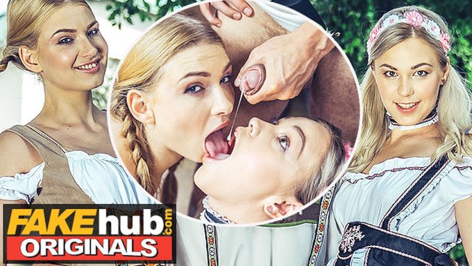 Seksi Euro Kızlar, Büyük Alman Yarrağıyla Sıcak Bir Partiden Sonra Keyif Alıyorlar