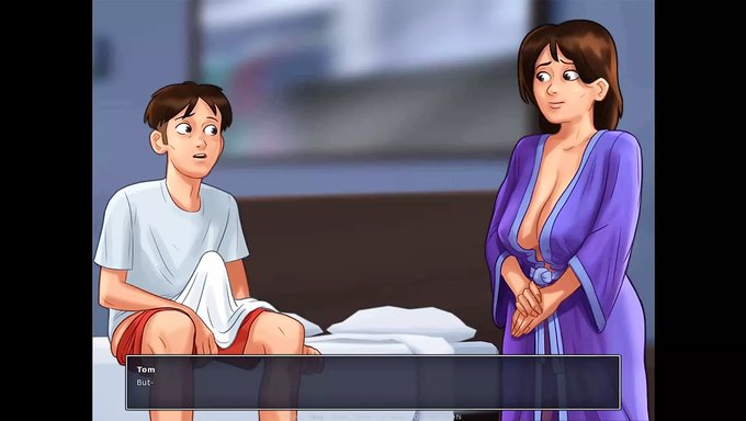 Büyük Göğüslü Milf Üvey Oğlunu Mastürbasyon Yaparken Yakaladı - Bölüm 38