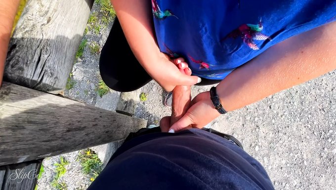 Halka Açık Bir Gölde Ev Yapımı Açık Hava Gay El Işi