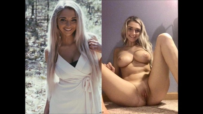 Çıplak Ve Giyinmiş Kadın Modeller Bir Gösteride