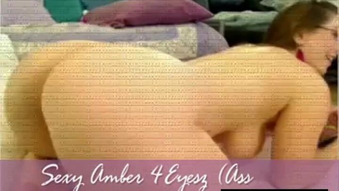 Amber'In Büyük Poposuyla Webcam Şovu