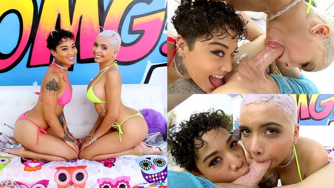 Honey Gold Ve Aaliyah Hadid'In Bu Gag-Indükleyici Videoda Büyük Yarrağı Yuttuğunu Izleyin