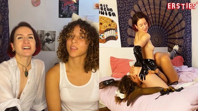 Kitten July, Domina Flora'Nın Tatlı Nektarını Yalamaktan Keyif Alıyor