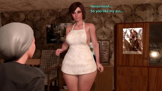 Milf-Dickgirl Ve Bitchboy, 3d Animasyonda Adamı Anal Seks Için Baştan Çıkarıyor