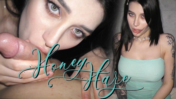 Honey Haze'In Amatör Sakso Çekmesi, Boşalma Ile Sonuçlanıyor