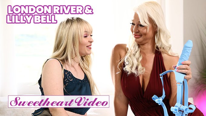 Büyük Doğal Göğüslü Milf Lilly Bell, London River'Dan Strap-Onlar Hakkında Bilgi Ediniyor