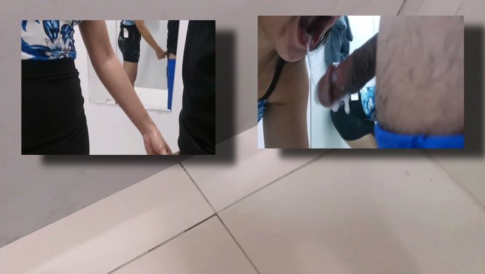 Asyalı Satış Temsilcisi, Fitness Tutkunlarına Saksoyla Antrenman Yapıyor