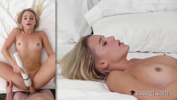 Minyon Sarışın Evelyn, Amatör Porno Debut'Unda Seks Oyuncaklarıyla Yoğun Zevk Yaşıyor
